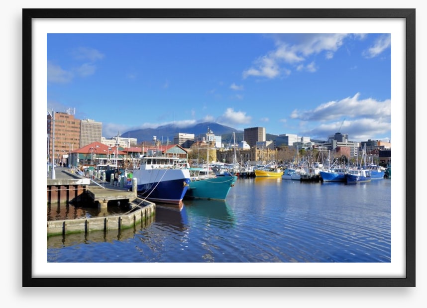Tethered in Hobart Harbour
