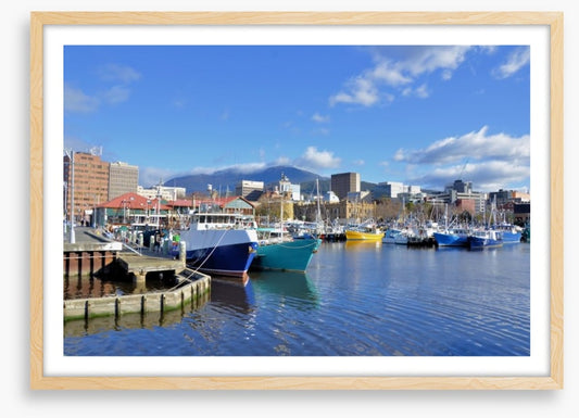 Tethered in Hobart Harbour
