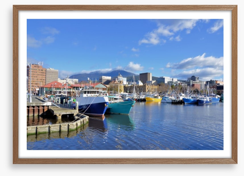 Tethered in Hobart Harbour