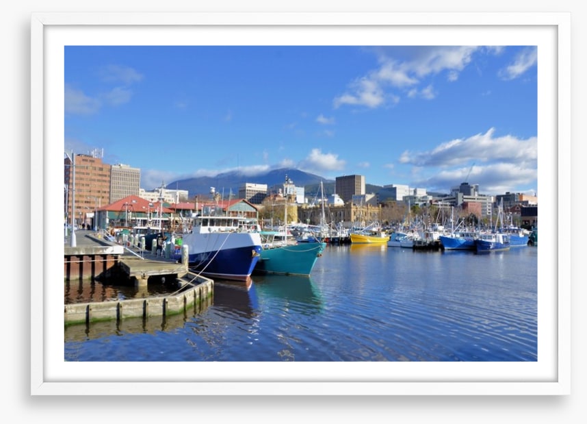 Tethered in Hobart Harbour