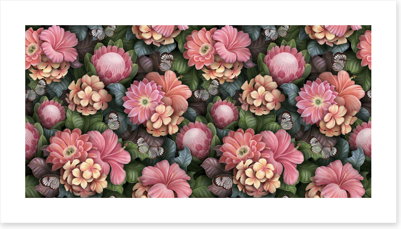 Pink petal blooms