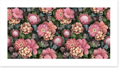 Pink petal blooms