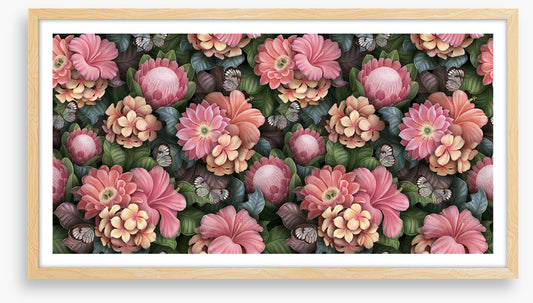 Pink petal blooms
