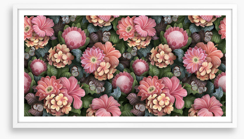 Pink petal blooms