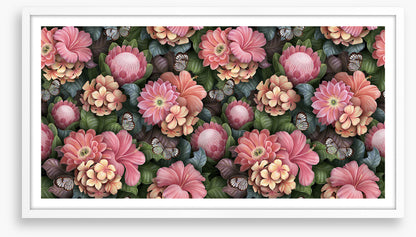 Pink petal blooms
