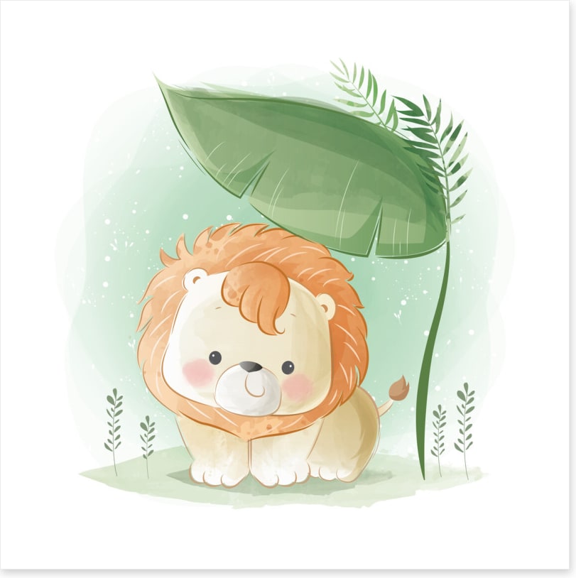 Little lion leaf