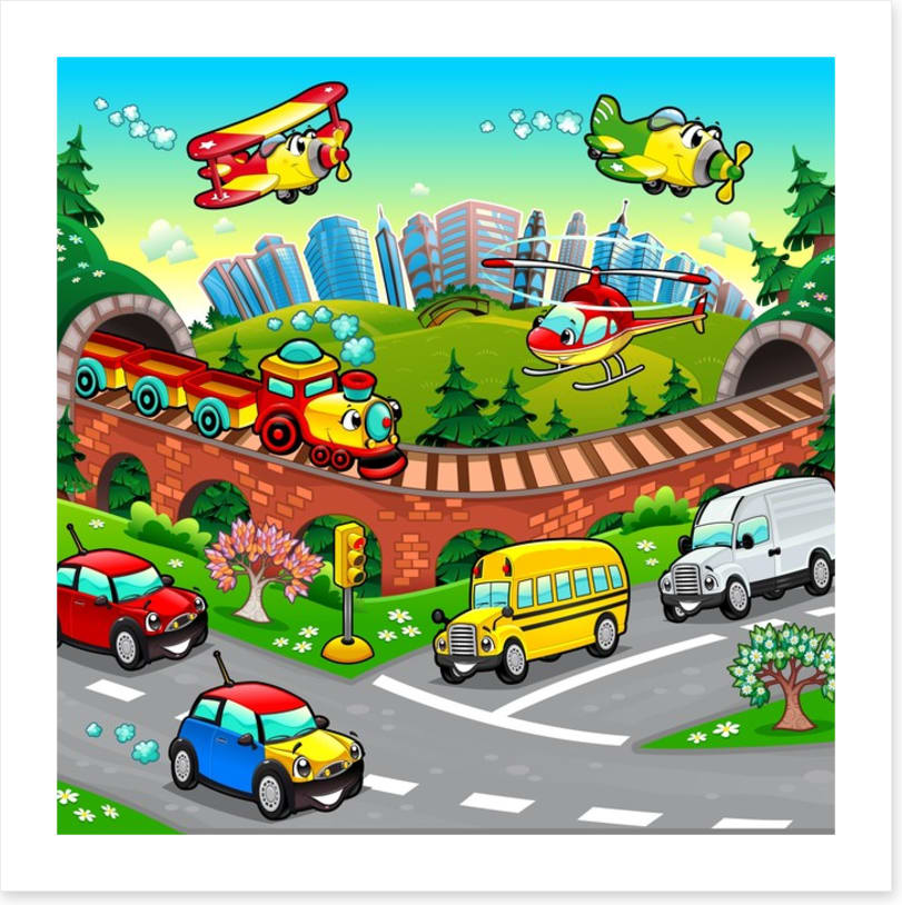 Busy, busy vehicles