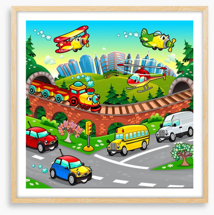 Busy, busy vehicles