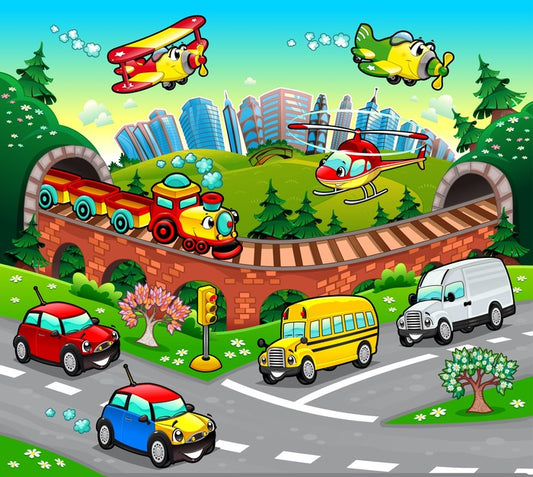 Busy, busy vehicles