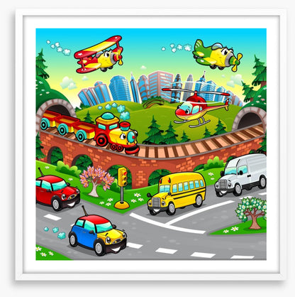 Busy, busy vehicles