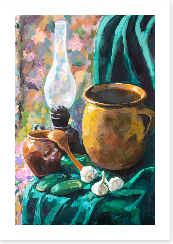 Cooking by lamp light