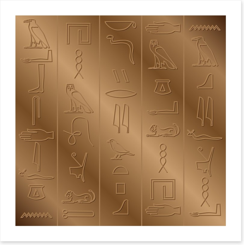 Carved in bronze