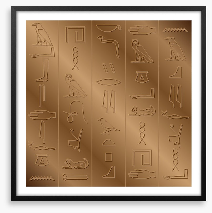 Carved in bronze