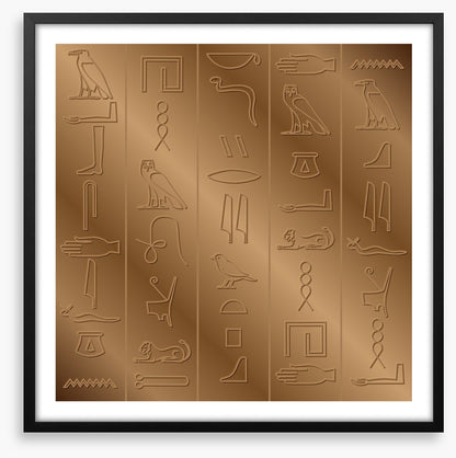 Carved in bronze