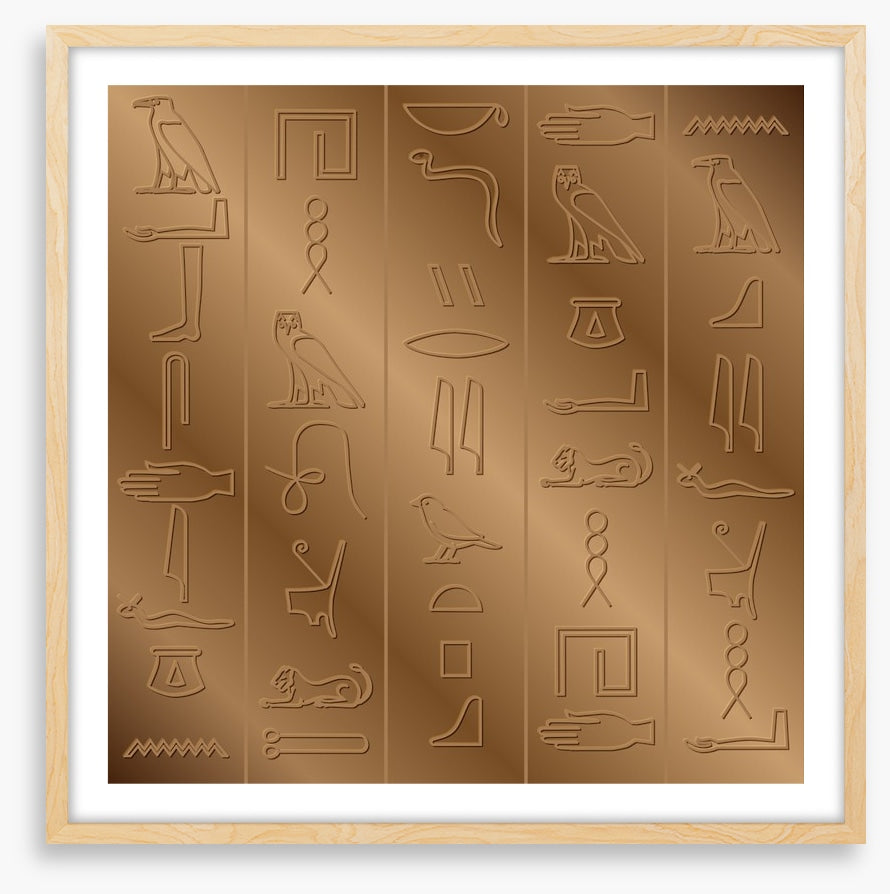 Carved in bronze