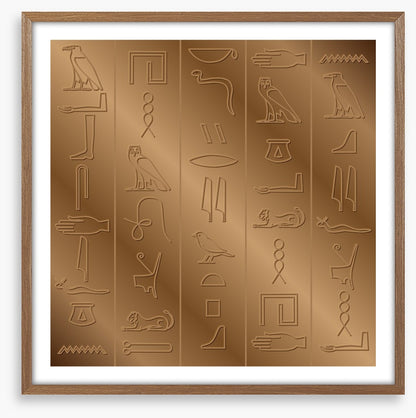 Carved in bronze