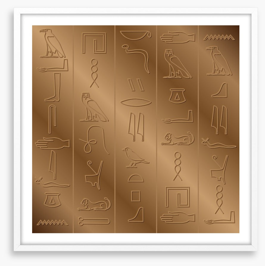 Carved in bronze