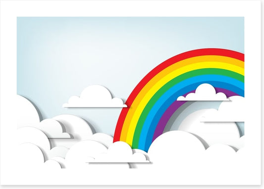 Rainbow clouds