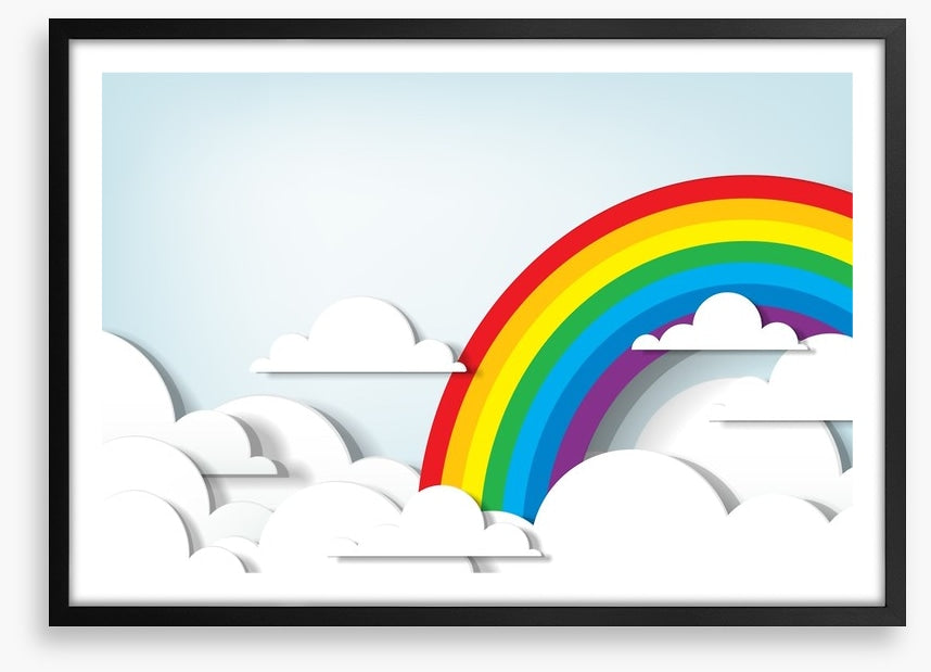 Rainbow clouds