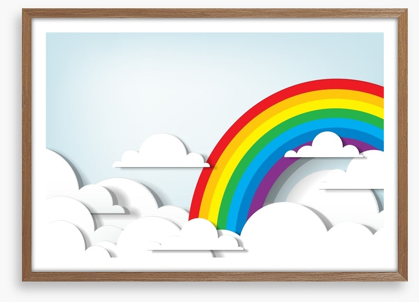 Rainbow clouds
