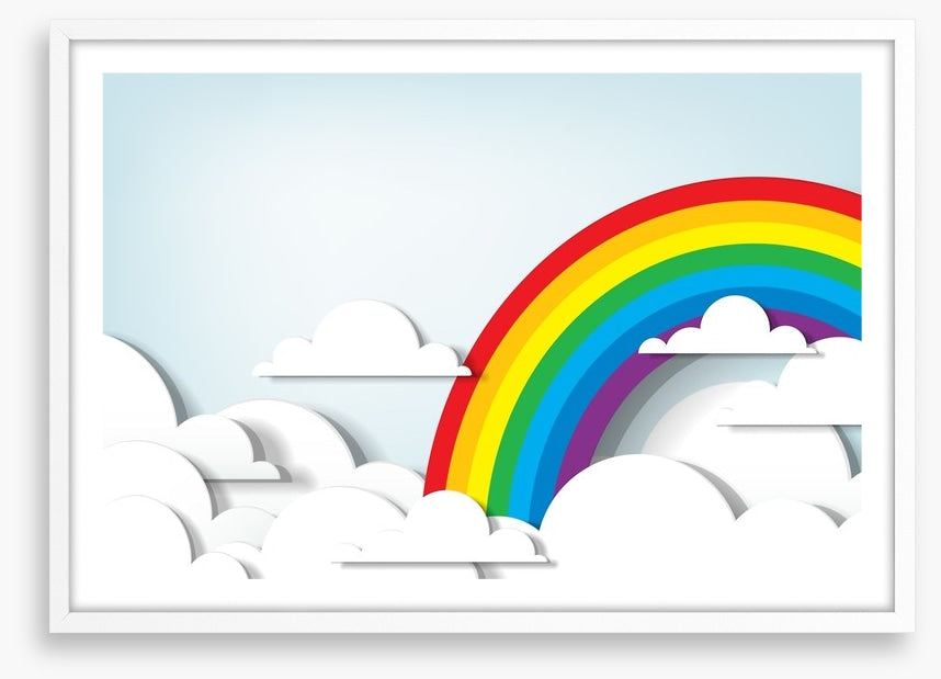 Rainbow clouds