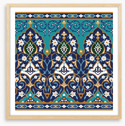 Islamic flower border