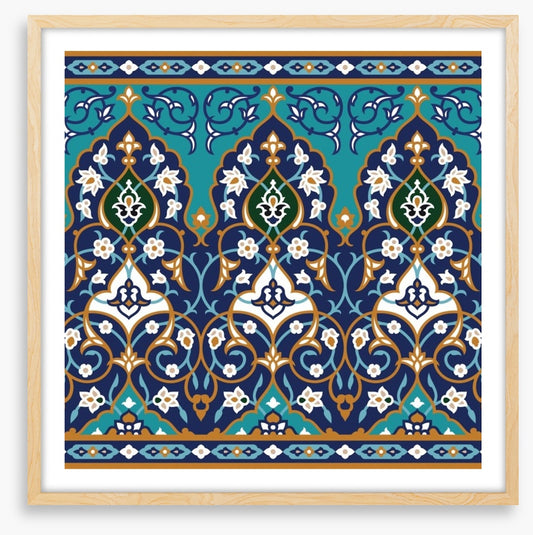 Islamic flower border