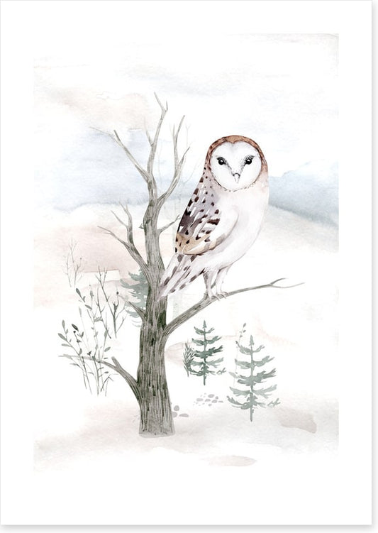 Snowy owl tree