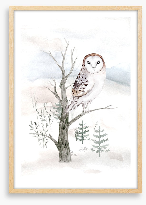 Snowy owl tree