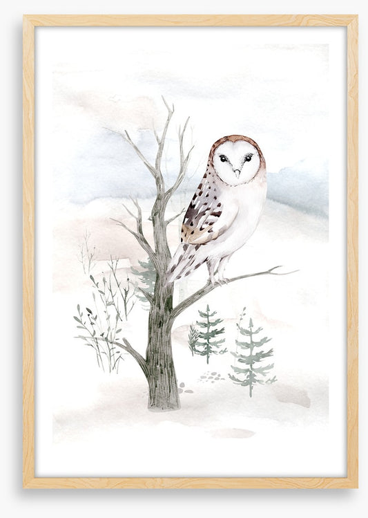Snowy owl tree