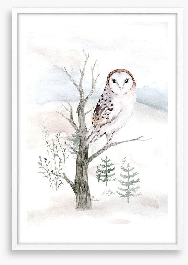 Snowy owl tree