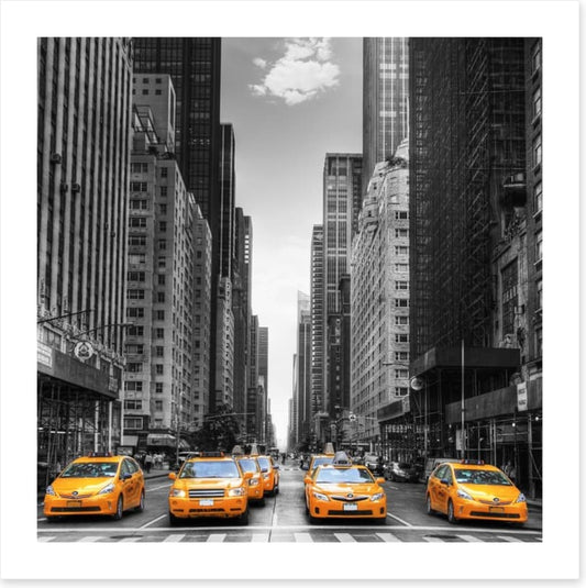 Yellow taxi avenue