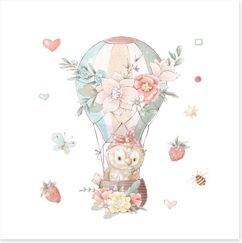 Lollipop owl balloon