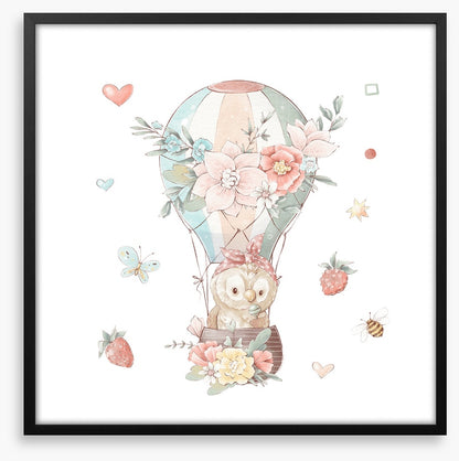 Lollipop owl balloon
