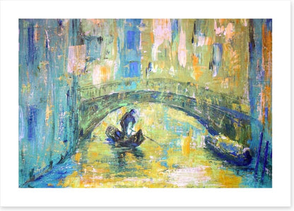 Under the Venetian bridge