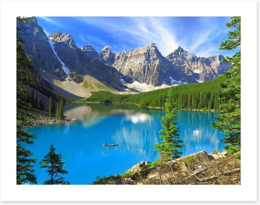 Vivid hues of Lake Moraine, Canada