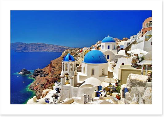 Santorini caldera coast