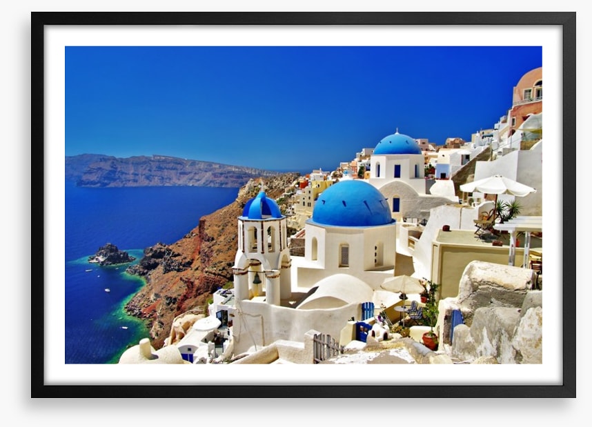 Santorini caldera coast