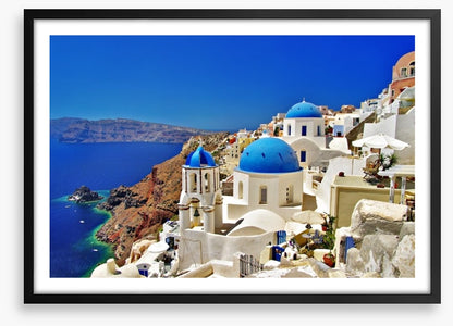 Santorini caldera coast