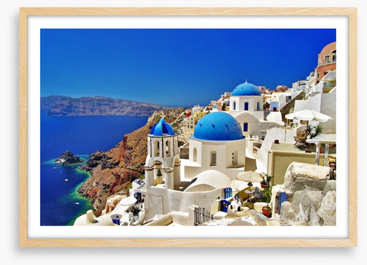 Santorini caldera coast