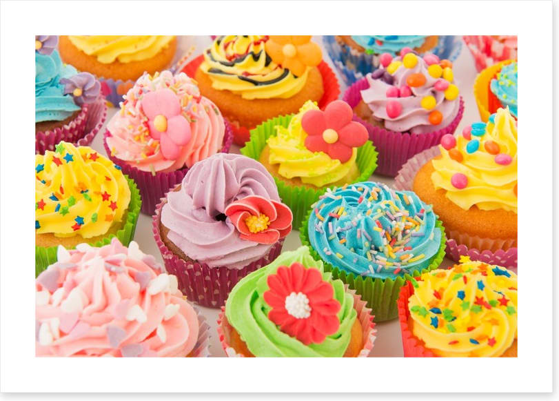 Colourful cupcakes