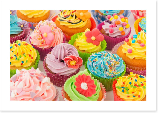Colourful cupcakes