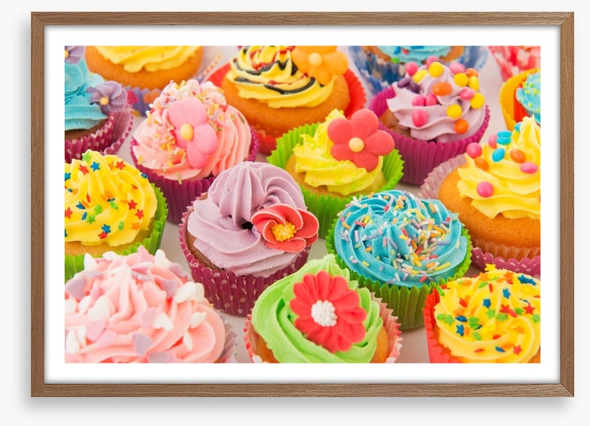 Colourful cupcakes