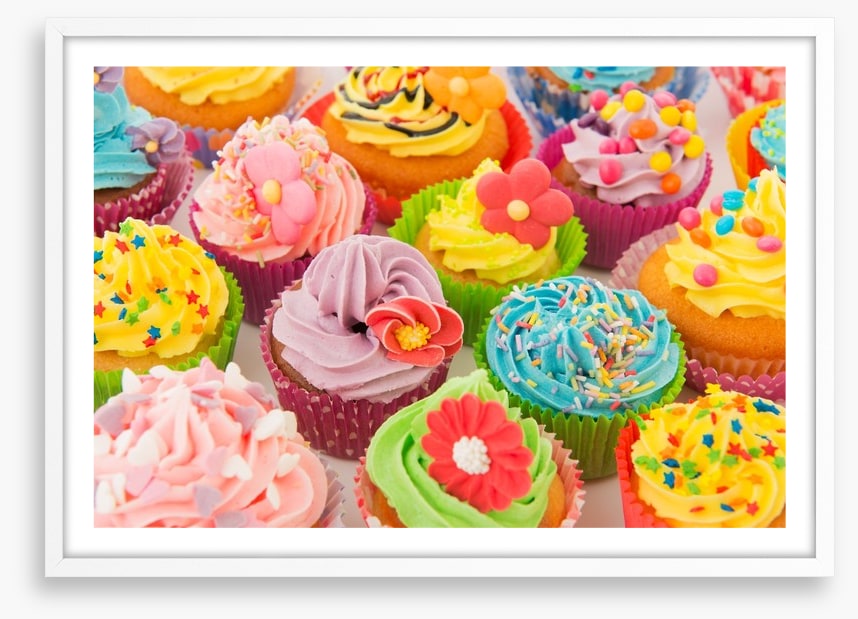 Colourful cupcakes