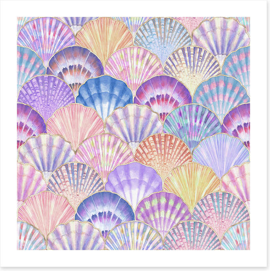 Pastel pearl shells