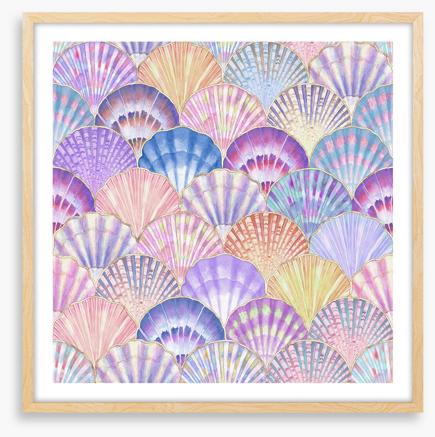 Pastel pearl shells