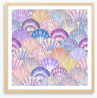Pastel pearl shells