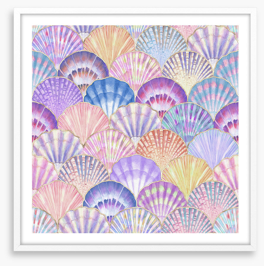 Pastel pearl shells