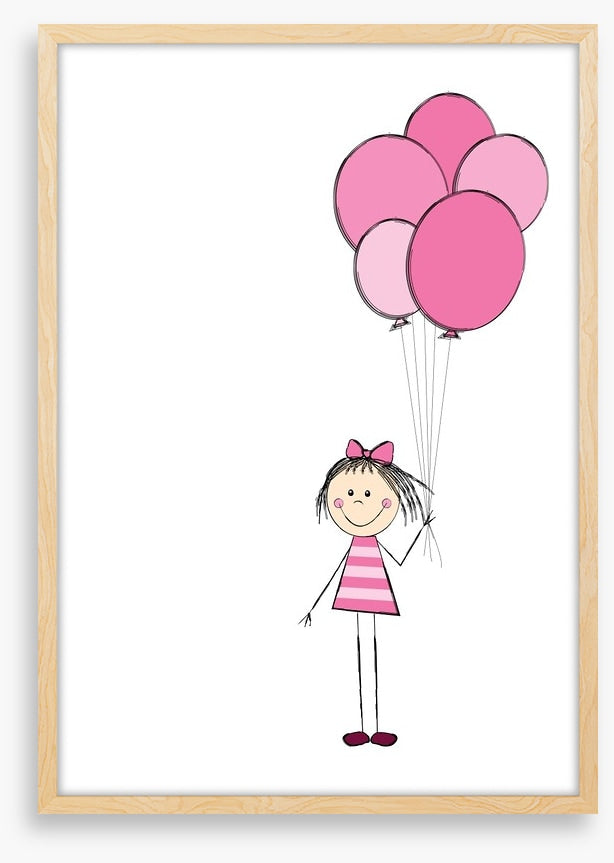 Pink balloon bunch