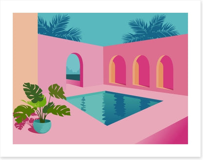 Planted by the pool